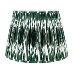 Izara Ikat Patterned Gathered Tapered Lamp Shade - thumbnail 2