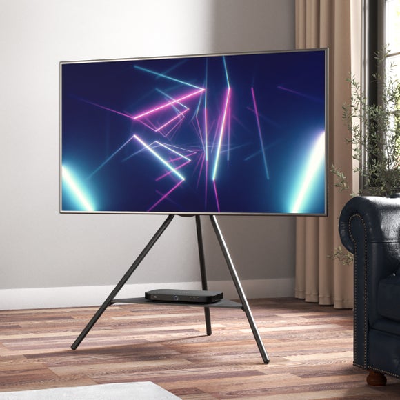 "Tiga Black Metal Tripod TV Unit for TVs up to 65""" - image 1