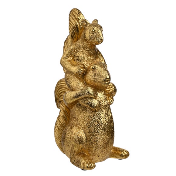Hestia Gold Squirrels Ornament - image 1