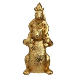 Hestia Gold Squirrels Ornament - thumbnail 2