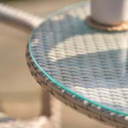 Pacific Lifestyle Tobs Outdoor Rattan Stackable Bistro Set - thumbnail 3