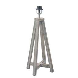 Whitby Wood Tapered 4 Post Linen Table Lamp - thumbnail 2