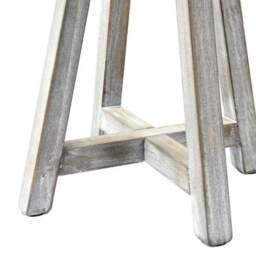 Whitby Wood Tapered 4 Post Linen Table Lamp - thumbnail 4
