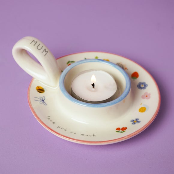 Love Life Mum Love You So Much Ceramic Tealight Holder - image 1