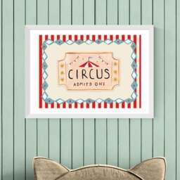 East End Prints Circus Ticket Print - thumbnail 1