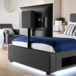 XR Living Ava TV Bed with LED Lights and TV Mount - thumbnail 2