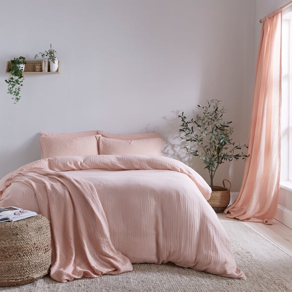 Cotton Muslin Duvet Cover and Pillowcase Set - image 1