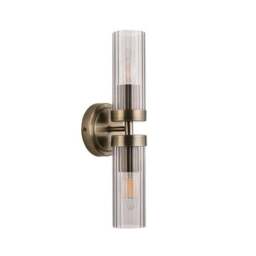 Alyn Ribbed 2 Light Bathroom Wall Light - thumbnail 6