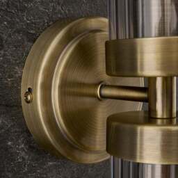 Alyn Ribbed 2 Light Bathroom Wall Light - thumbnail 4