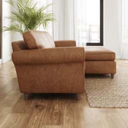 Flori Arizona Faux Leather Corner Chaise Sofa - thumbnail 2