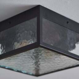 London Industrial Outdoor 2 Light Flush Porch Ceiling Light - thumbnail 3