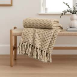 Chunky Waffle Throw Blanket