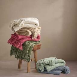 Chunky Waffle Throw Blanket - thumbnail 6