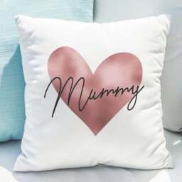 Personalised Rose Gold Heart Cushion - thumbnail 5