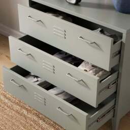 Helga Metal 3 Drawer Chest - thumbnail 4