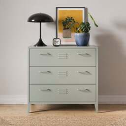 Helga Metal 3 Drawer Chest - thumbnail 1