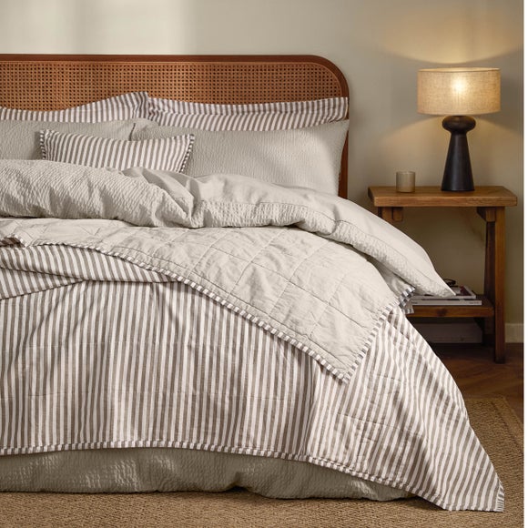 Yard Hebden Stripe 100% Cotton Bedspread - image 1