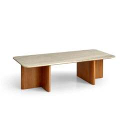 Arya Coffee Table, Mango Wood and Real Marble - thumbnail 5