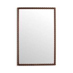 Lucia Twisted Wood Rectangle Wall Mirror - thumbnail 3
