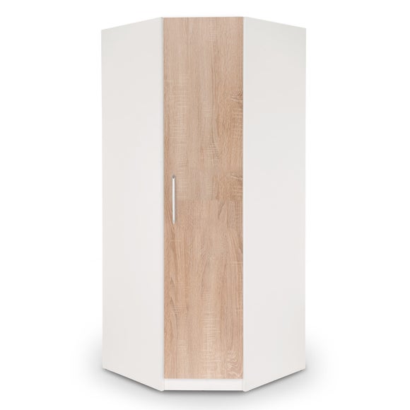 Euston Corner Wardrobe, White - image 1