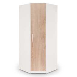 Euston Corner Wardrobe, White - thumbnail 1