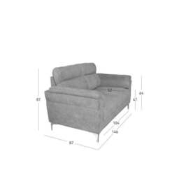 Roxy 2 Seater Sofa - thumbnail 3