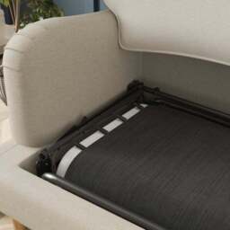 Beatrice II Luna Fabric Single Snuggle Sofa Bed - thumbnail 3