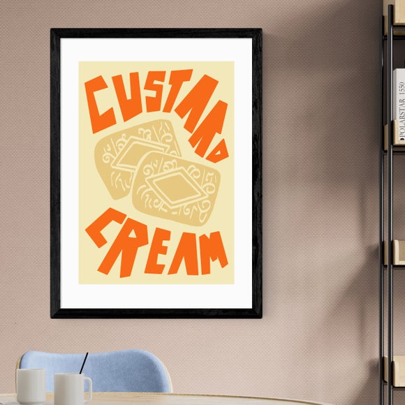 East End Prints Custard Cream Framed Print - image 1