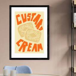 East End Prints Custard Cream Framed Print - thumbnail 1