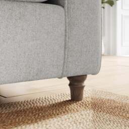 Flori Soft Chenille Corner Sofa - thumbnail 4