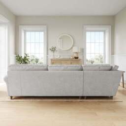 Flori Soft Chenille Corner Sofa - thumbnail 3