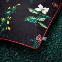 Moorland Flora Black Duvet Cover and Pillowcase Set - thumbnail 6