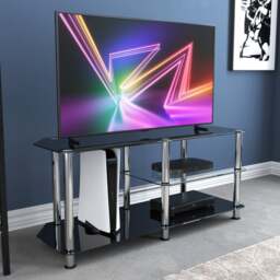 "AVF Glass Corner TV Unit for TVs up to 55"""