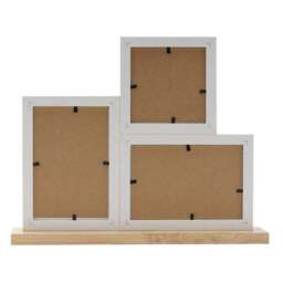 Hestia Freestanding Natural Multi Photo Frame with Vase and Dried Flowers - thumbnail 4