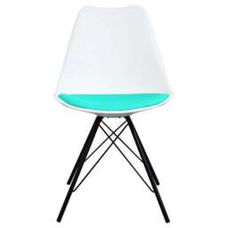 Fusion Living Soho White Plastic Dining Chair - thumbnail 3