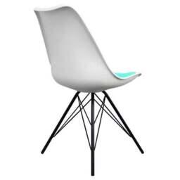 Fusion Living Soho White Plastic Dining Chair - thumbnail 5