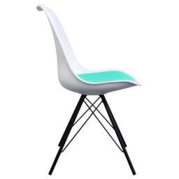 Fusion Living Soho White Plastic Dining Chair - thumbnail 4