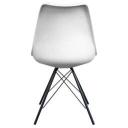 Fusion Living Soho White Plastic Dining Chair - thumbnail 6