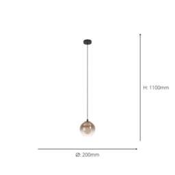 EGLO Ariscani 1 Ombre Pendant Light - thumbnail 5