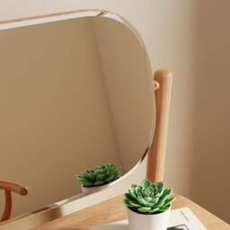 Otis 1 Drawer Compact Dressing Table with Mirror - thumbnail 4