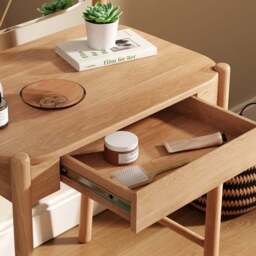 Otis 1 Drawer Compact Dressing Table with Mirror - thumbnail 3