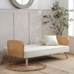 Mila Rattan Sofa Bed - thumbnail 2