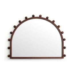 Brooke Bobble Arched Overmantel Wall Mirror - thumbnail 3