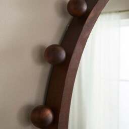 Brooke Bobble Arched Overmantel Wall Mirror - thumbnail 2
