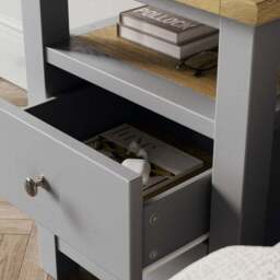 Olney 2 Drawer Bedside Table - thumbnail 3