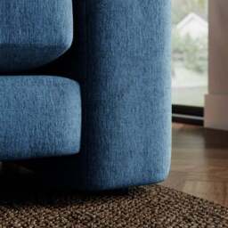 Magnus Vintage Soft Chenille 3 Seater Sofa - thumbnail 4