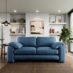 Magnus Vintage Soft Chenille 3 Seater Sofa - thumbnail 1