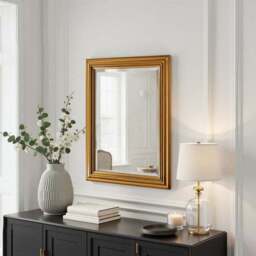 Yearn Contemporary Framed Bevelled Rectangle Wall Mirror - thumbnail 3