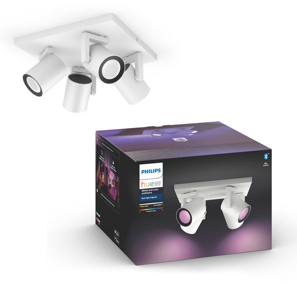 Philips HUE Argenta 4 Light Smart LED Flush Spotlight - image 1