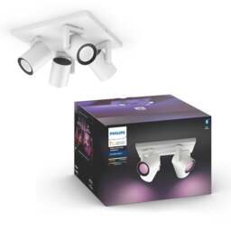 Philips HUE Argenta 4 Light Smart LED Flush Spotlight - thumbnail 1